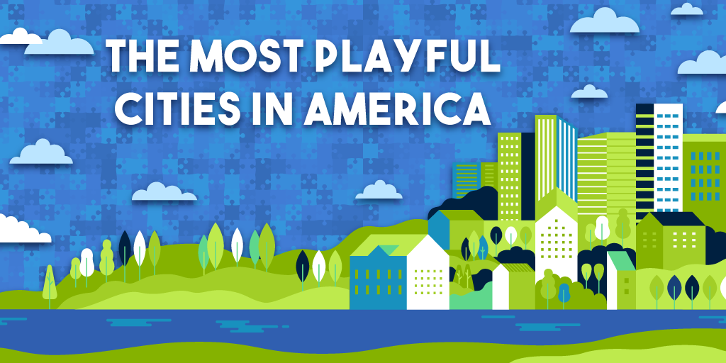 Title graphic for the most playful cities analysis
